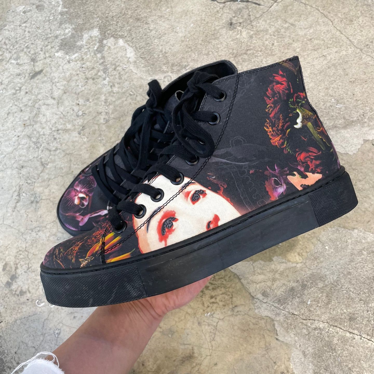 Yohji Yamamoto Yohji yamamoto 19ss Print High Top Sneakers Size US 9 / EU 42 - 4 Thumbnail