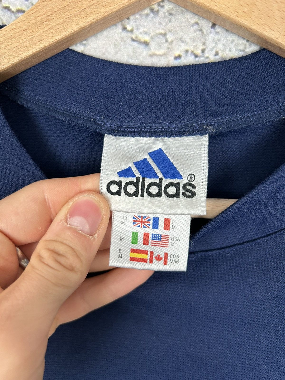 Adidas Vintage Adidas Running Longsleeve Logo Graphic Tee Rare Size US M / EU 48-50 / 2 - 6 Thumbnail
