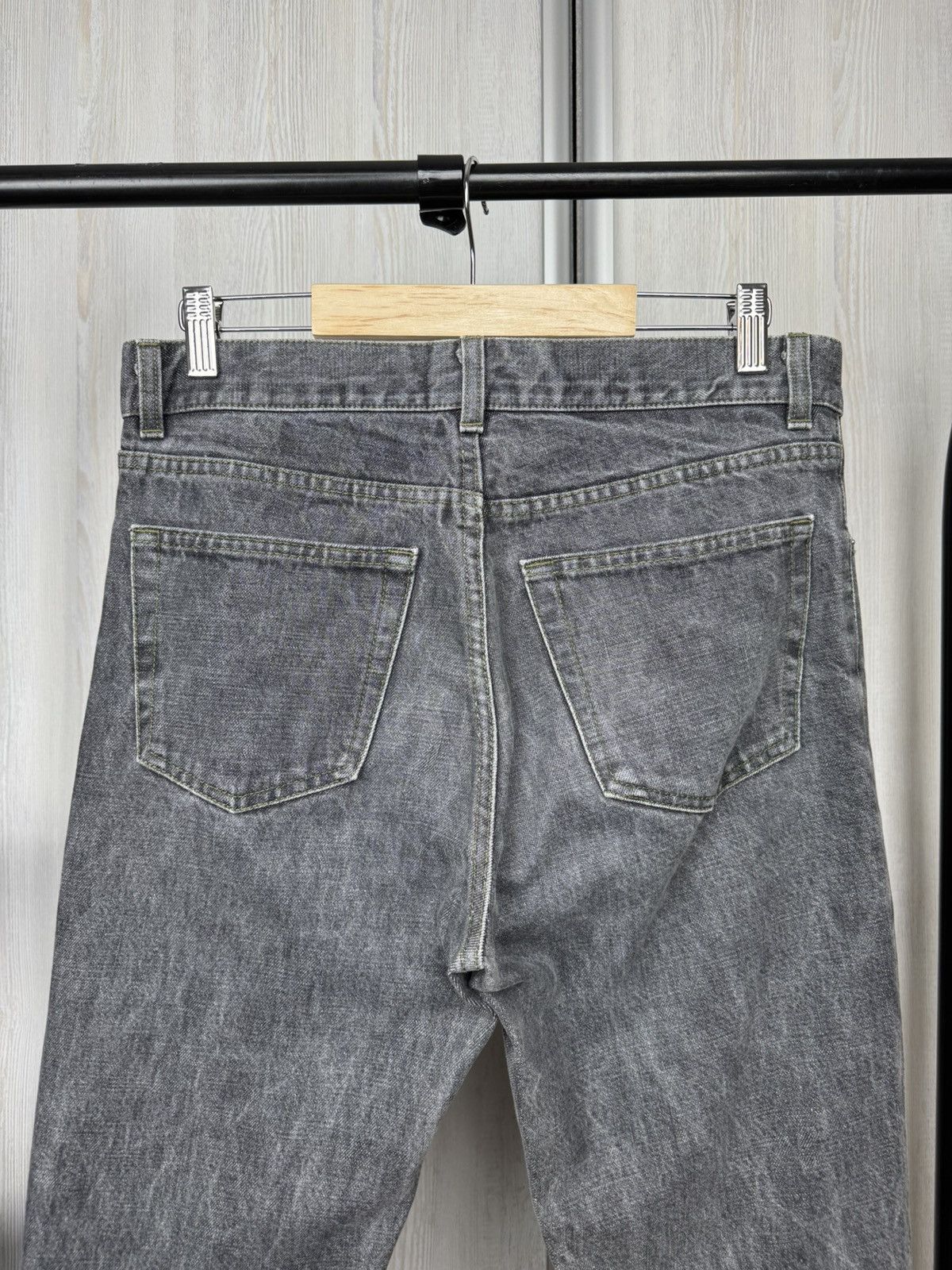 Helmut Lang Helmut Lang vintage produced in 1999 grey denim jeans pants Size US 32 / EU 48 - 8 Thumbnail