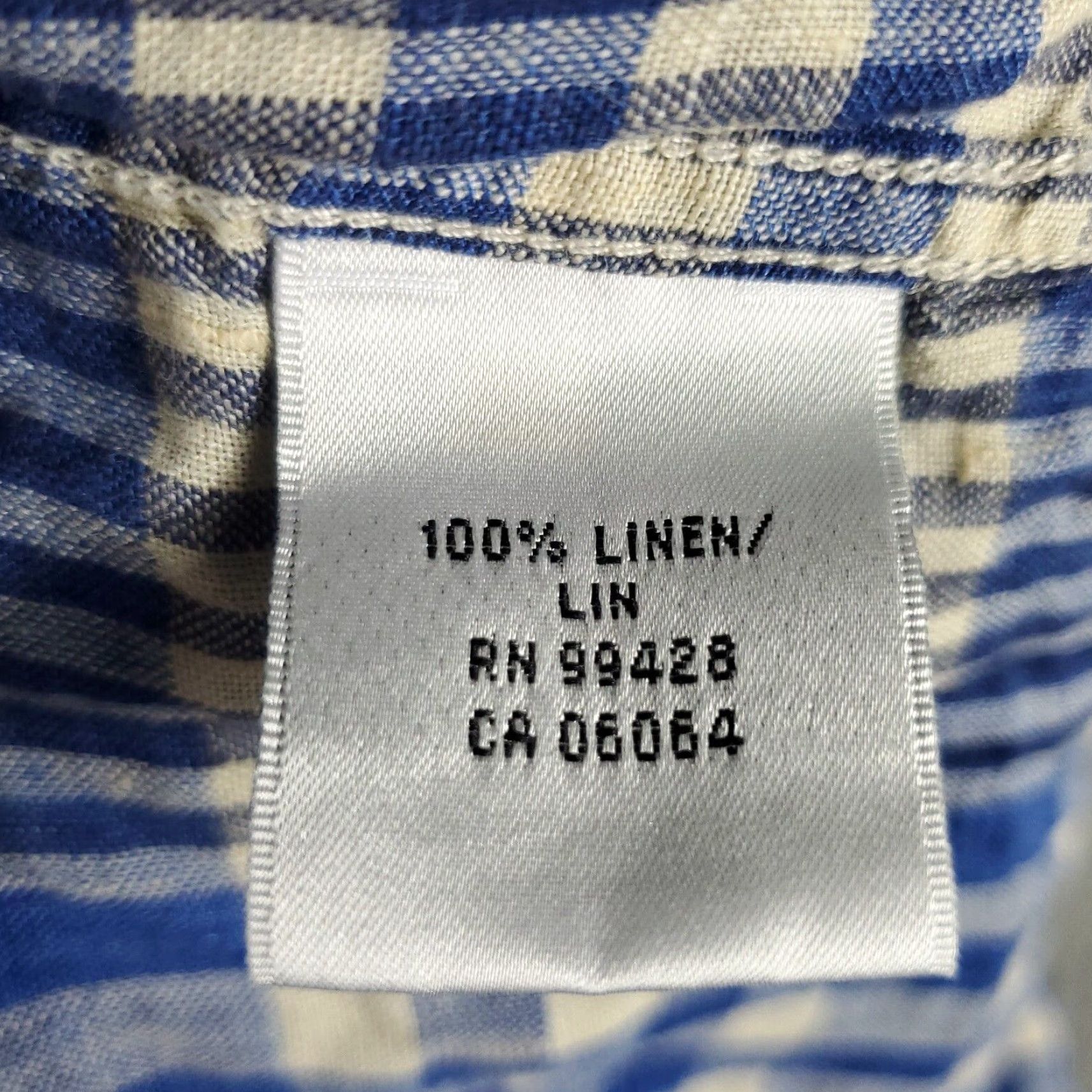 BUGATCHI VINTAGE Bugatchi Uomo Men's Shirt Small Blue Plaid Linen Long Sleeve Button Up Business Casual Formal Wedding Men Size US S / EU 44-46 / 1 - 7 Thumbnail