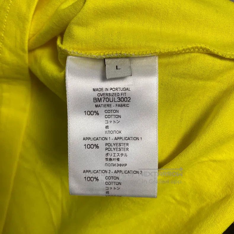 Givenchy Givenchy Yellow Logo Printed Short Sleeve Size US L / EU 52-54 / 3 - 3 Thumbnail