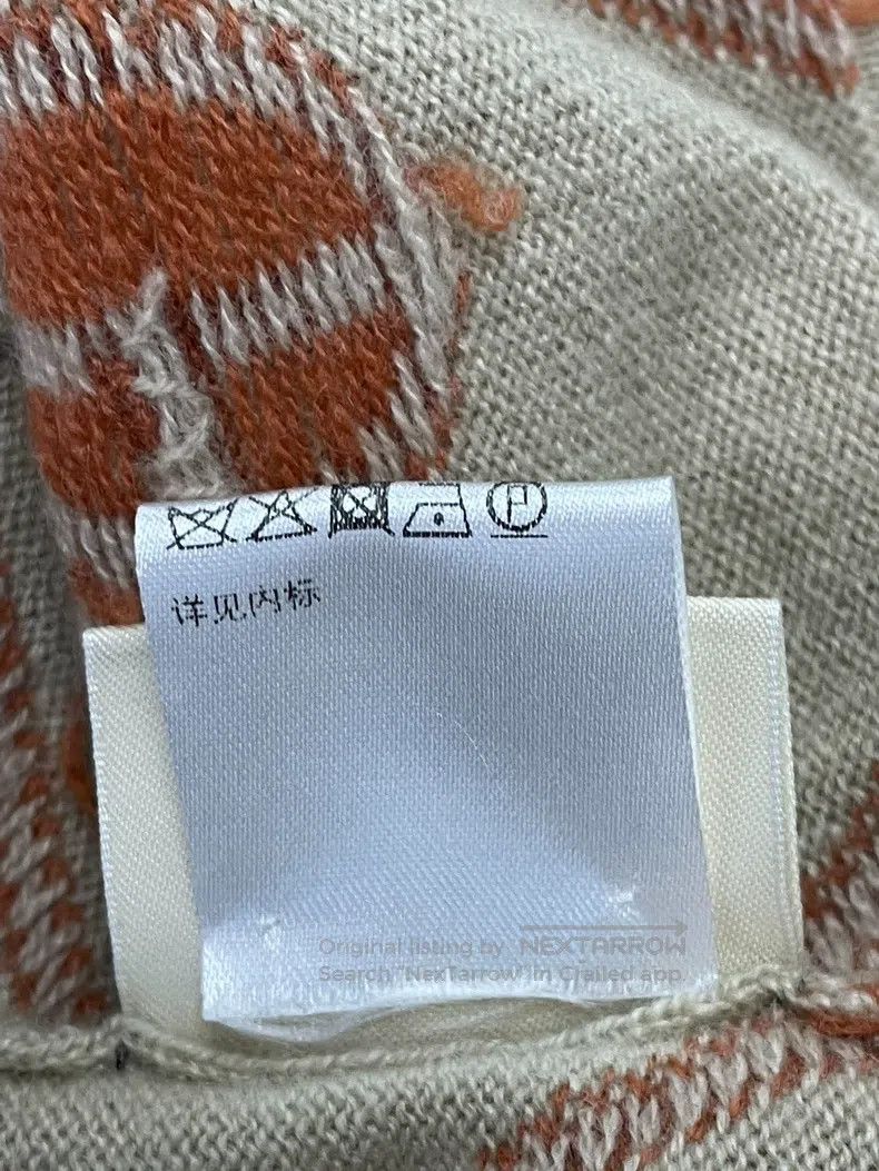 Hermes Hermes Beige and brown print knit cashmere dress Size XXS / US 00 / IT 34 - 6 Thumbnail