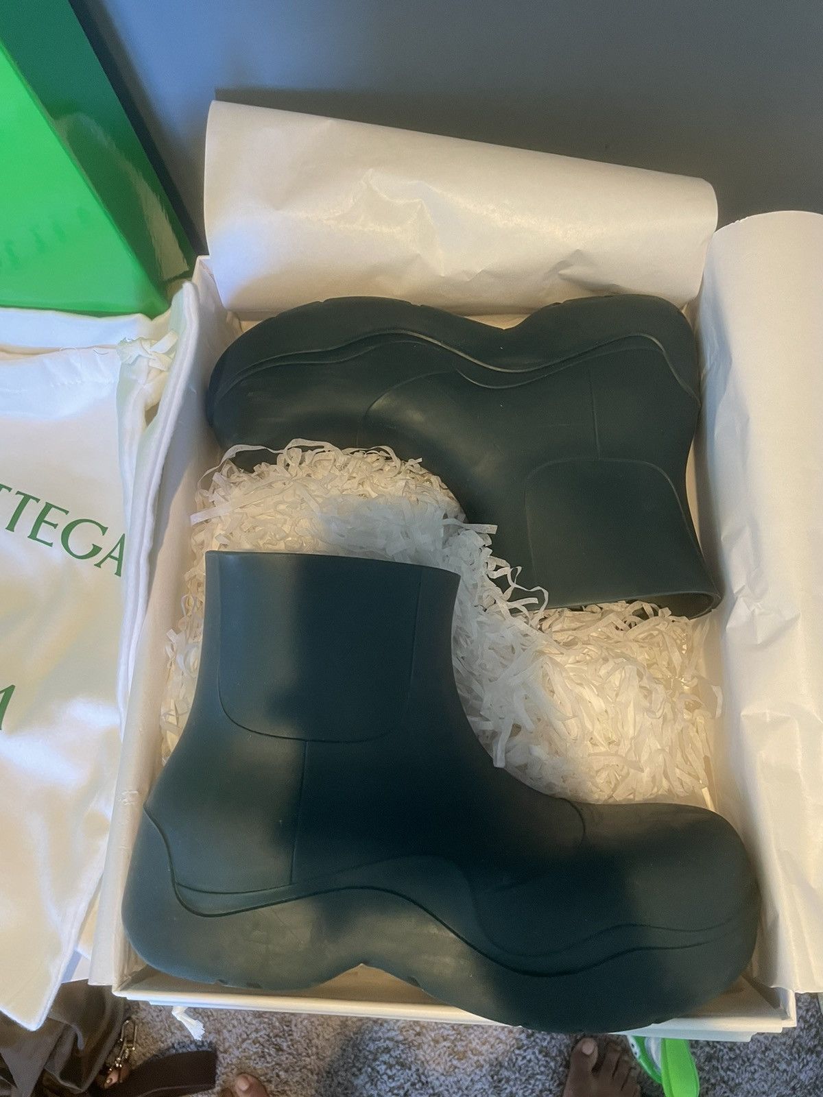 Bottega Veneta Bottega Veneta Puddle Boots - Inkwell Size US 11.5 / EU 44-45 - 2 Thumbnail
