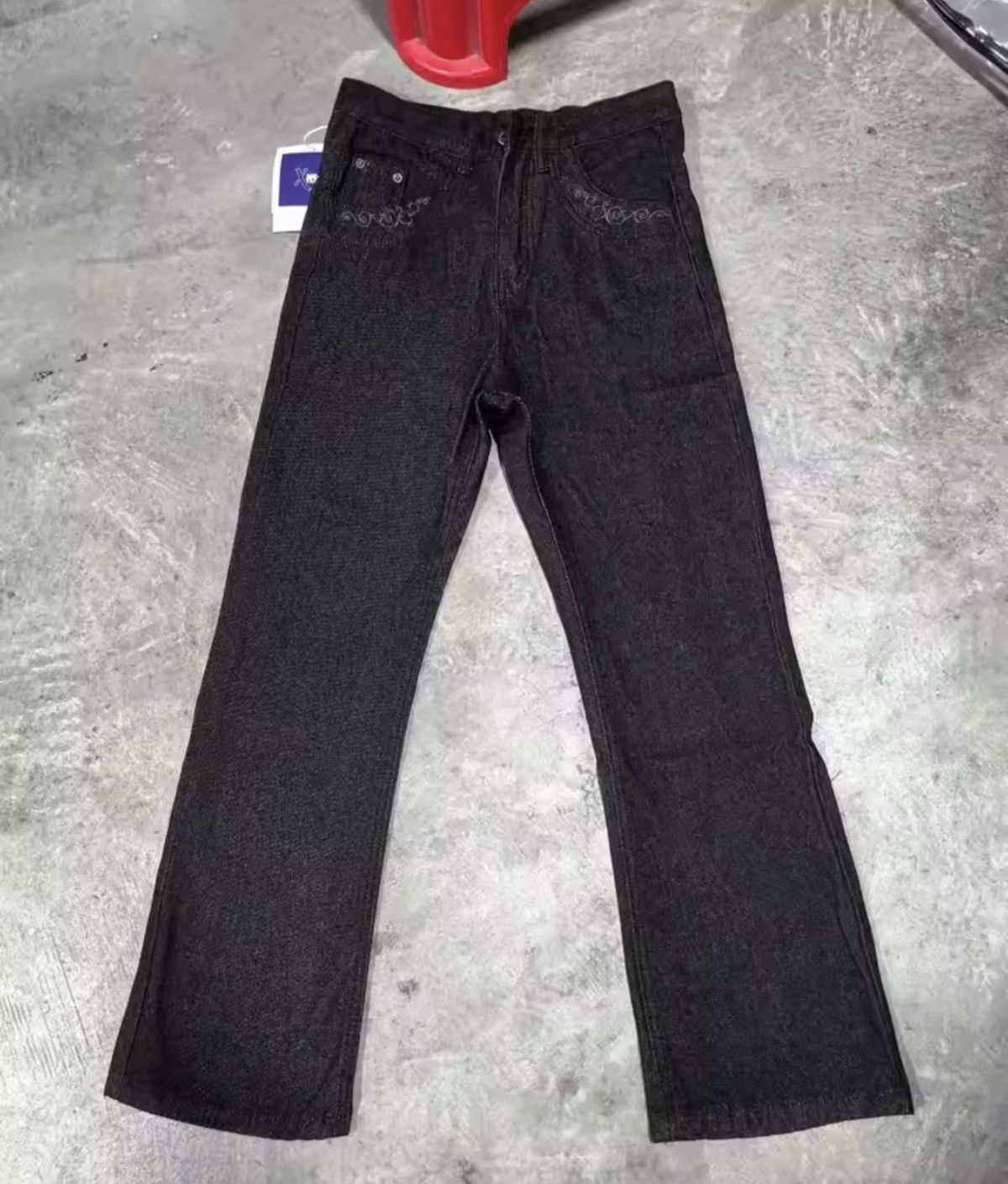 Jean utility punk yuppie grunge bootcut pattern jeans Size US 32 / EU 48 - 5 Thumbnail