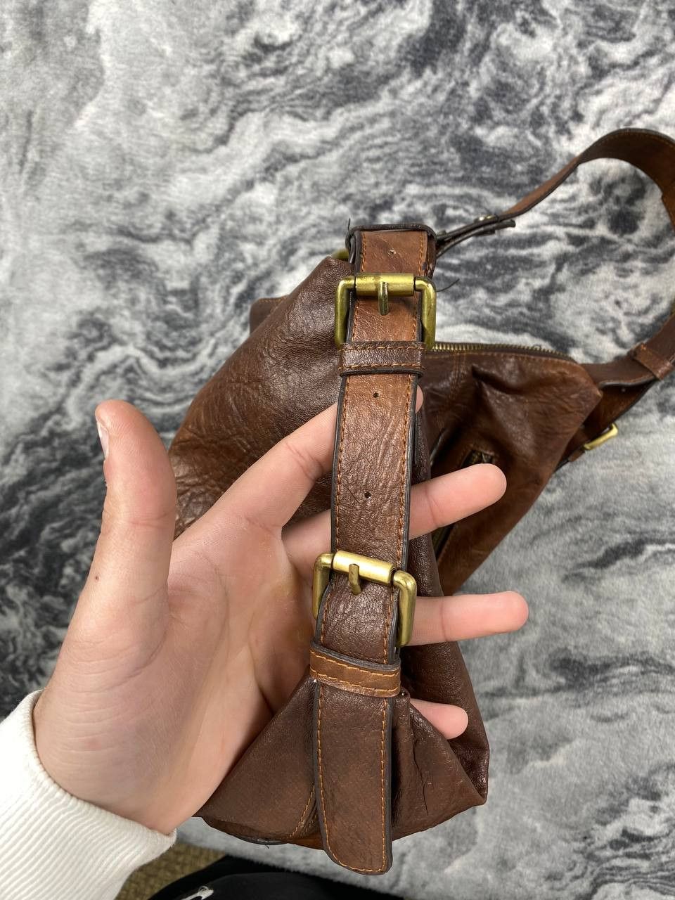 Dolce & Gabbana Vintage Dolce Gabbana Leather Shoulder Bag 90s Big Logo DG Size ONE SIZE - 3 Thumbnail