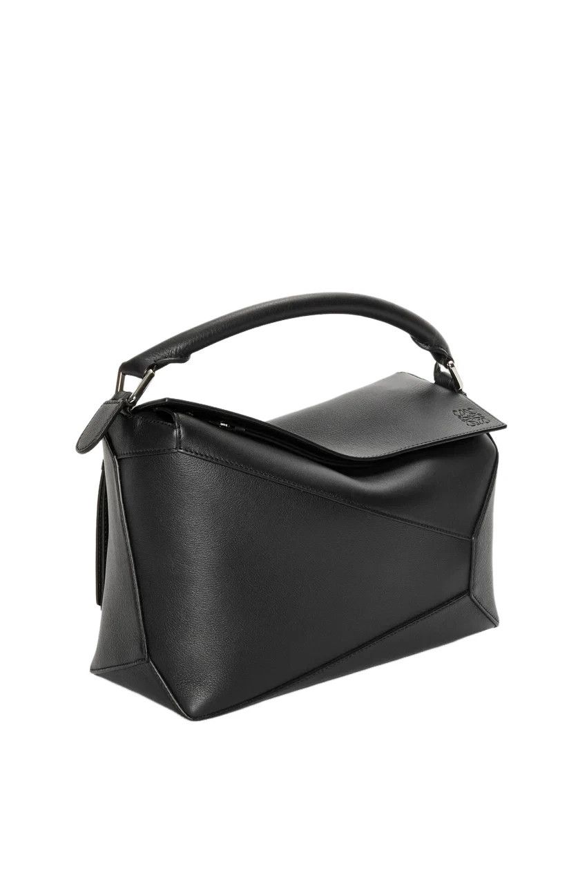 Loewe LOEWE Puzzle Medium Edge Black Leather Handbag New Size ONE SIZE - 2 Thumbnail