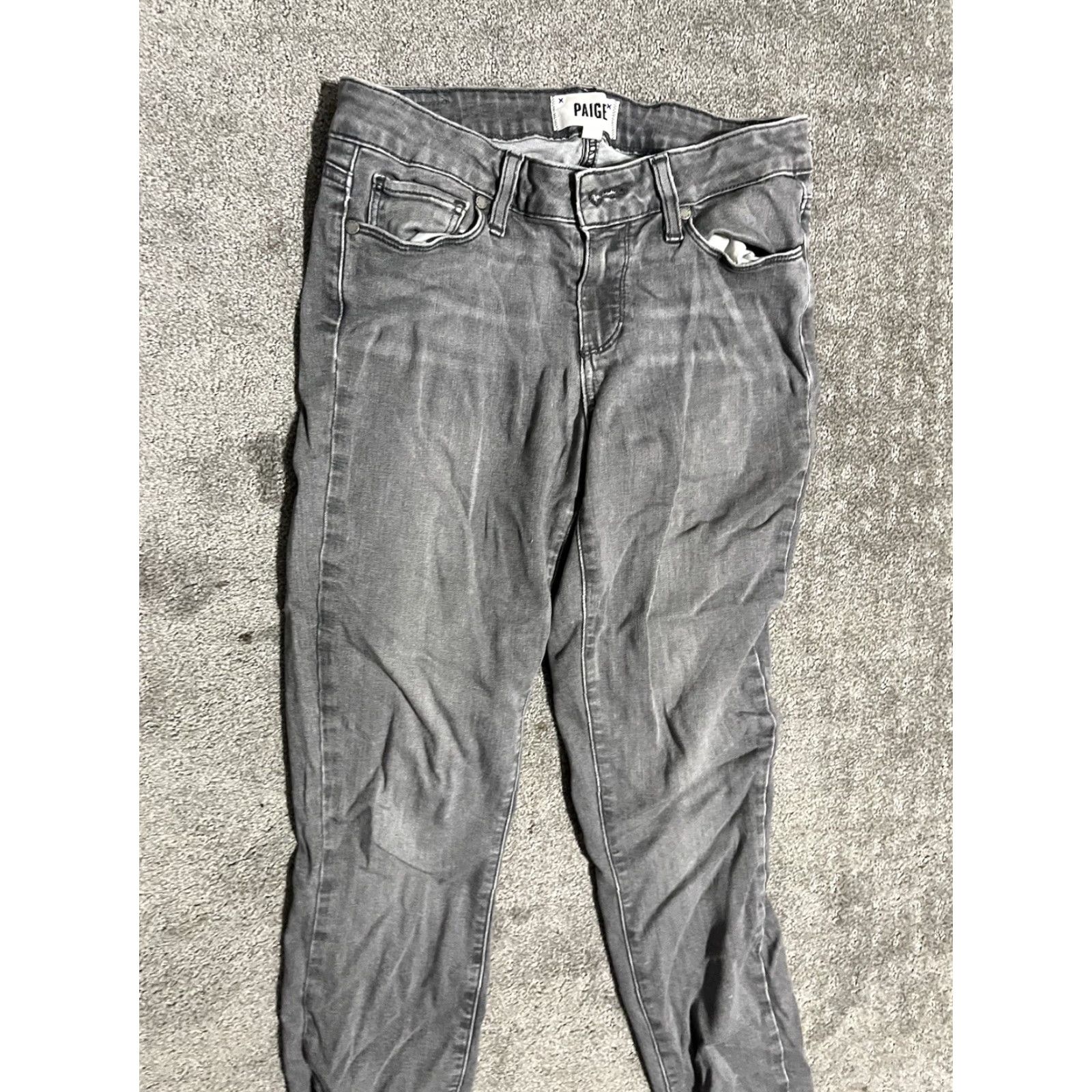 Paige Paige Jeans Womens Size 27 Gray Verdugo Ultra Skinny Denim Casual Ladies 28x29 Jeans Skinny Gray Womens 27 Age? Size 27" / US 4 / IT 40 - 2 Thumbnail