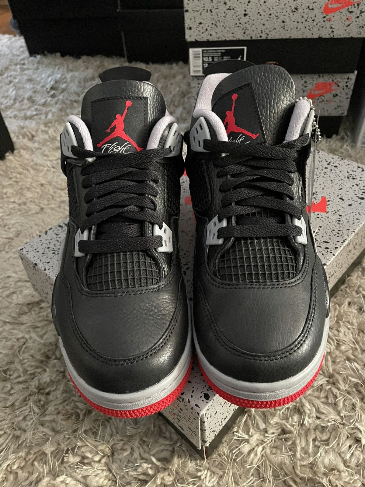 Jordan Brand Jordan 4 Bred Reaimgined Size US 6.5 / EU 39-40 - 4 Thumbnail