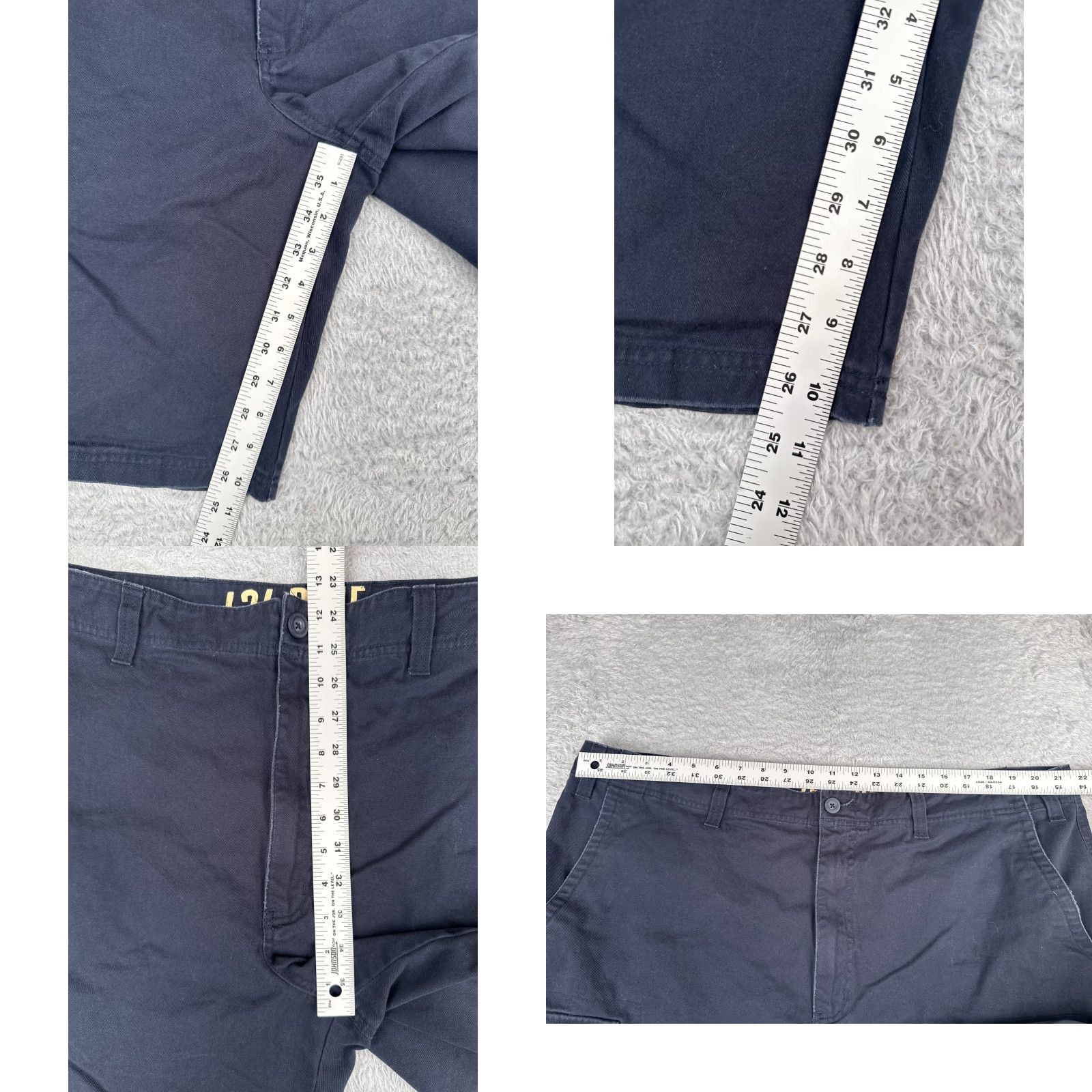 Vintage 626 Blue Shorts Mens 44 Cargo 100% Cotton Twill Casual Zip Pockets Logo Cargo Pocket Regular Blue Mens Shorts 626 Blue 44x10 Size US 44 / EU 60 - 8 Thumbnail