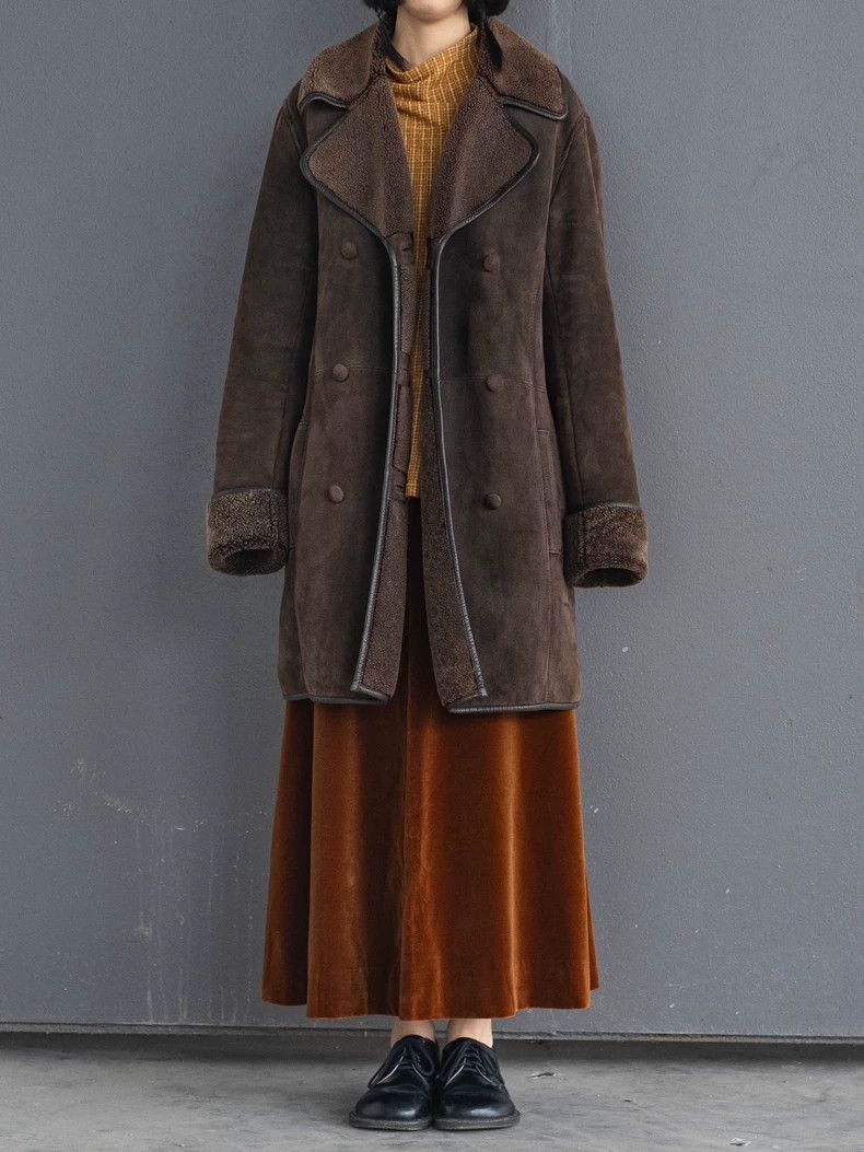 Kenzo KENZO Brown suede plush coat vintage Size XS / US 0-2 / IT 36-38 - 1 Thumbnail