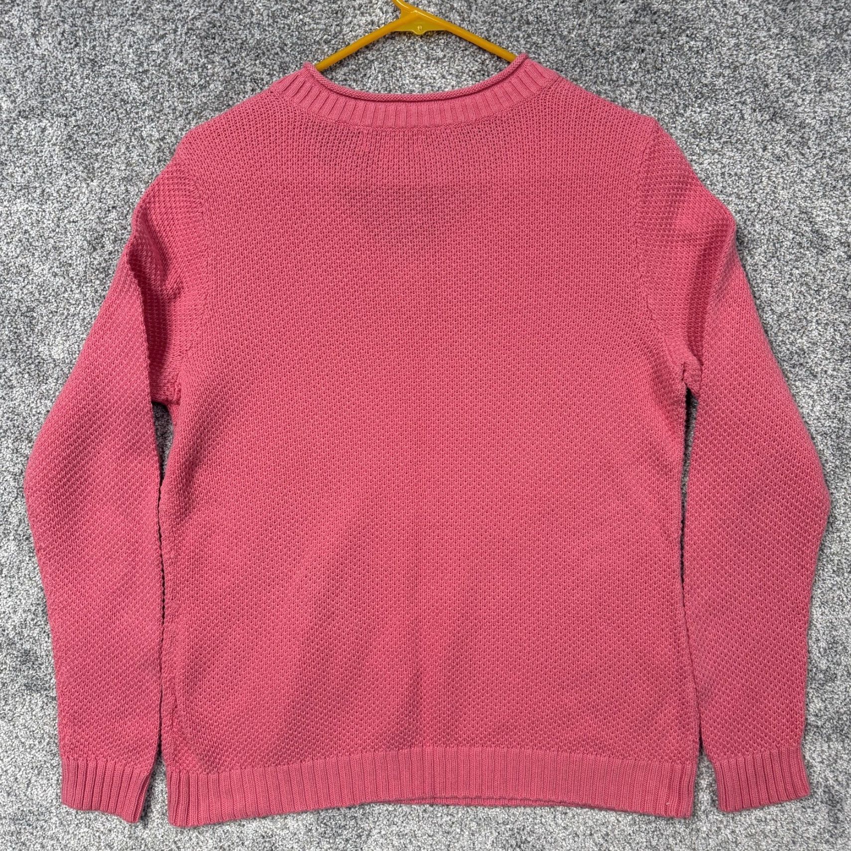 Vintage Vintage Studio Works Sweater L Women Pink 100% Cotton V-Neck Knit's Pullover Cozy Layering Vintage Y2K Classic Size L / US 10 / IT 46 - 7 Thumbnail