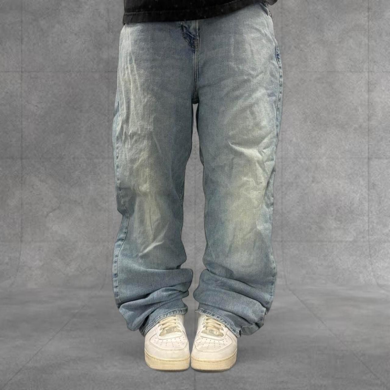 Old Navy Crazy Vintage Y2K/2000s Baggy Old Navy Loose Light Wash Denim Jeans! Size US 38 / EU 54 - 1 Thumbnail