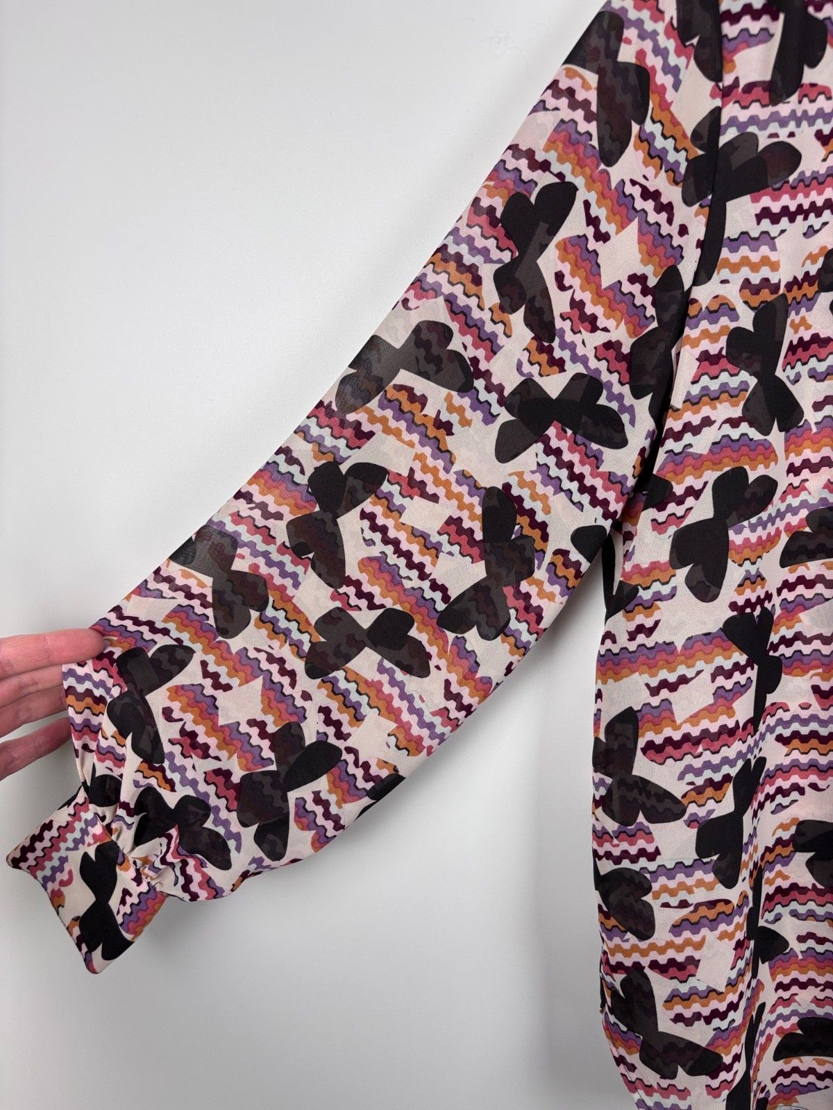 Missoni Missoni Lindex Butterfly Print Colorful Long Sleeve Shirt 42 Size M / US 6-8 / IT 42-44 - 4 Thumbnail