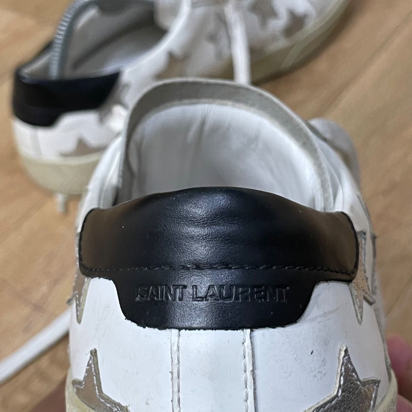Yves Saint Laurent SAINT LAURENT Sneakers Star Court Classic Leather YSL Womens Size US 10 / IT 40 - 15 Thumbnail