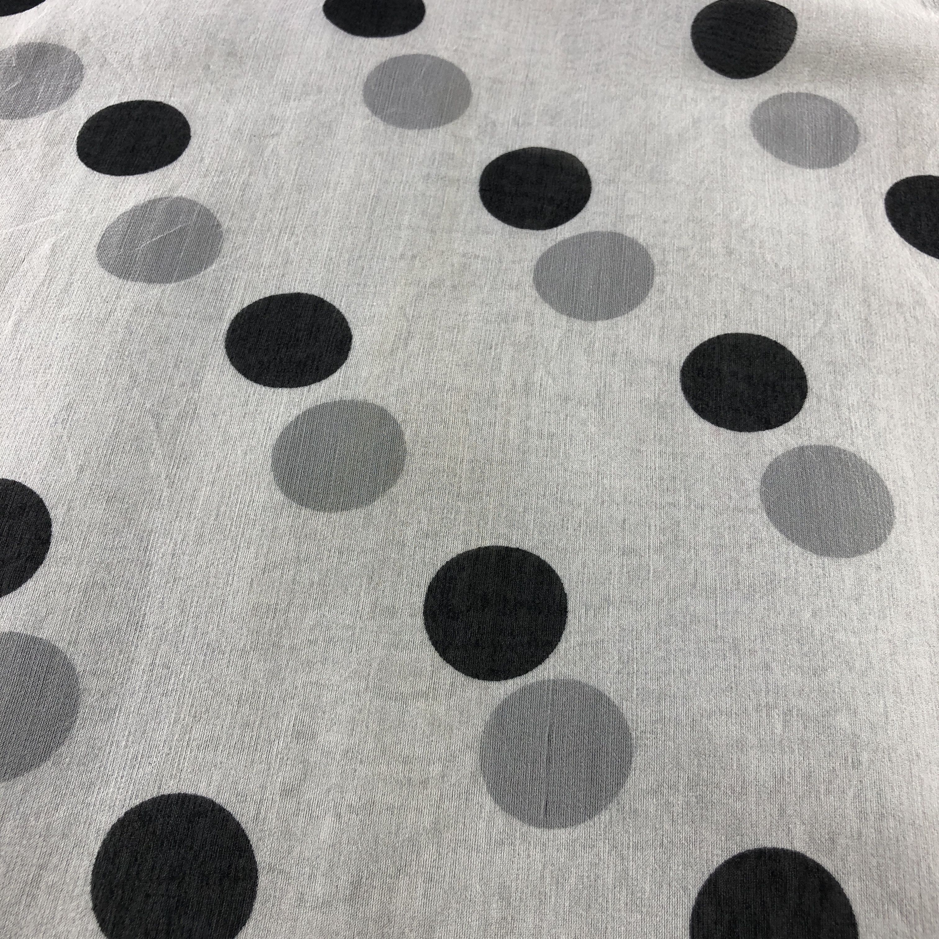 Jaeger Jaeger Polka Dots Silk Stole Silk Scarf M1394 Size ONE SIZE - 8 Thumbnail
