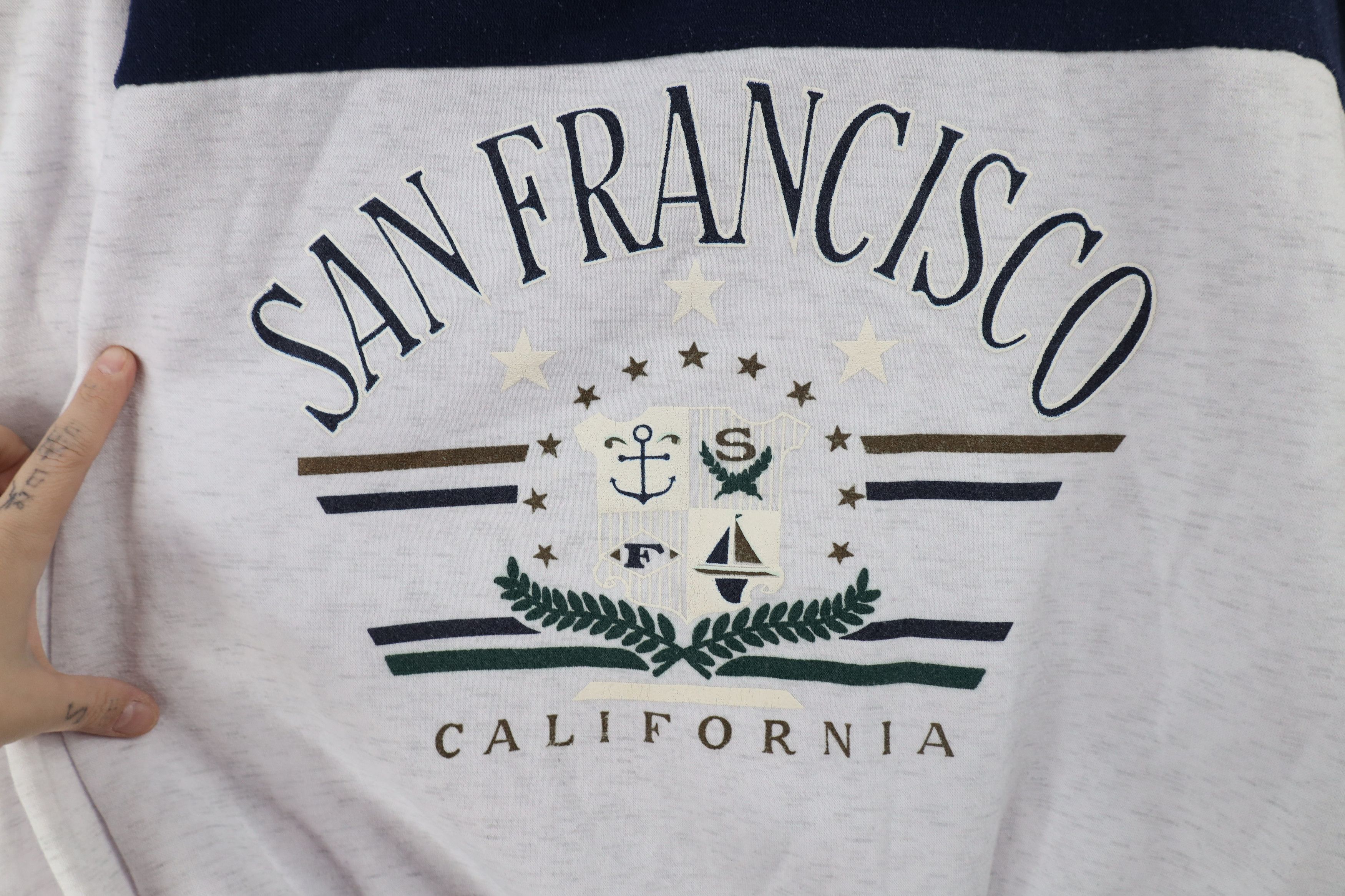Vintage Vintage 90s Streetwear California Half Zip Sweatshirt USA Size M / US 6-8 / IT 42-44 - 7 Thumbnail