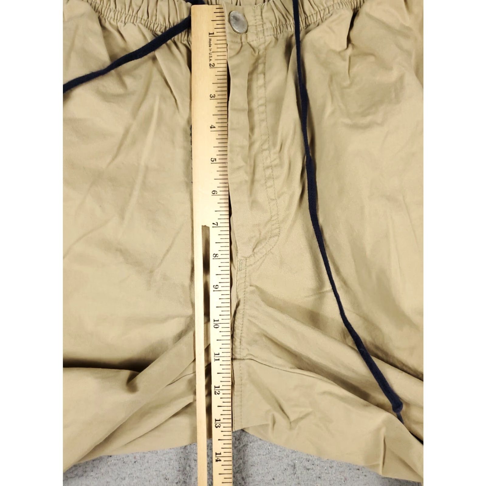 Nautica Nautica Chino Pants Mens Medium Beige Stretch Waist Comfort Trousers 30in Inseam Regular Fit Size US 31 - 3 Thumbnail
