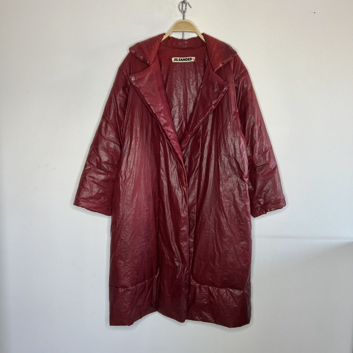 Jil Sander Vintage Jil Sander Heavy Waxed Classic Luxury Coat 90s Size M / US 6-8 / IT 42-44 - 1 Thumbnail