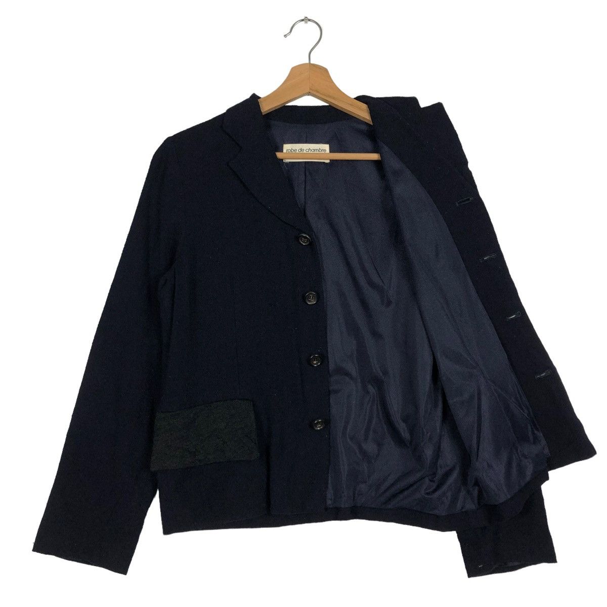 Comme des Garcons 🔥Vintage AD1996 Black Comme Des Garcons Robe De Chambre Size M / US 6-8 / IT 42-44 - 9 Thumbnail