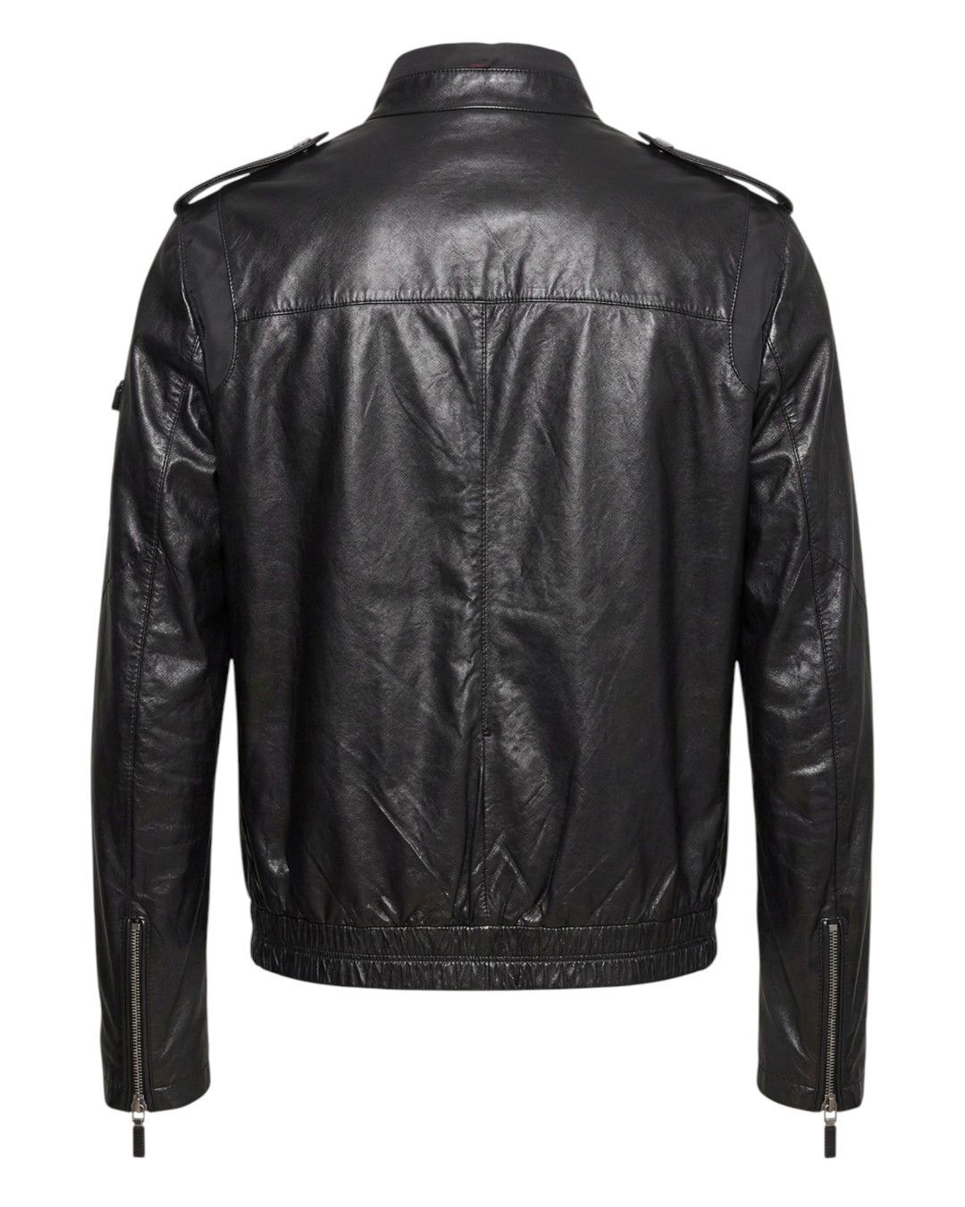 Prada PRADA SPORT LAMBSKIN LEATHER BIKER JACKET Size US L / EU 52-54 / 3 - 2 Thumbnail