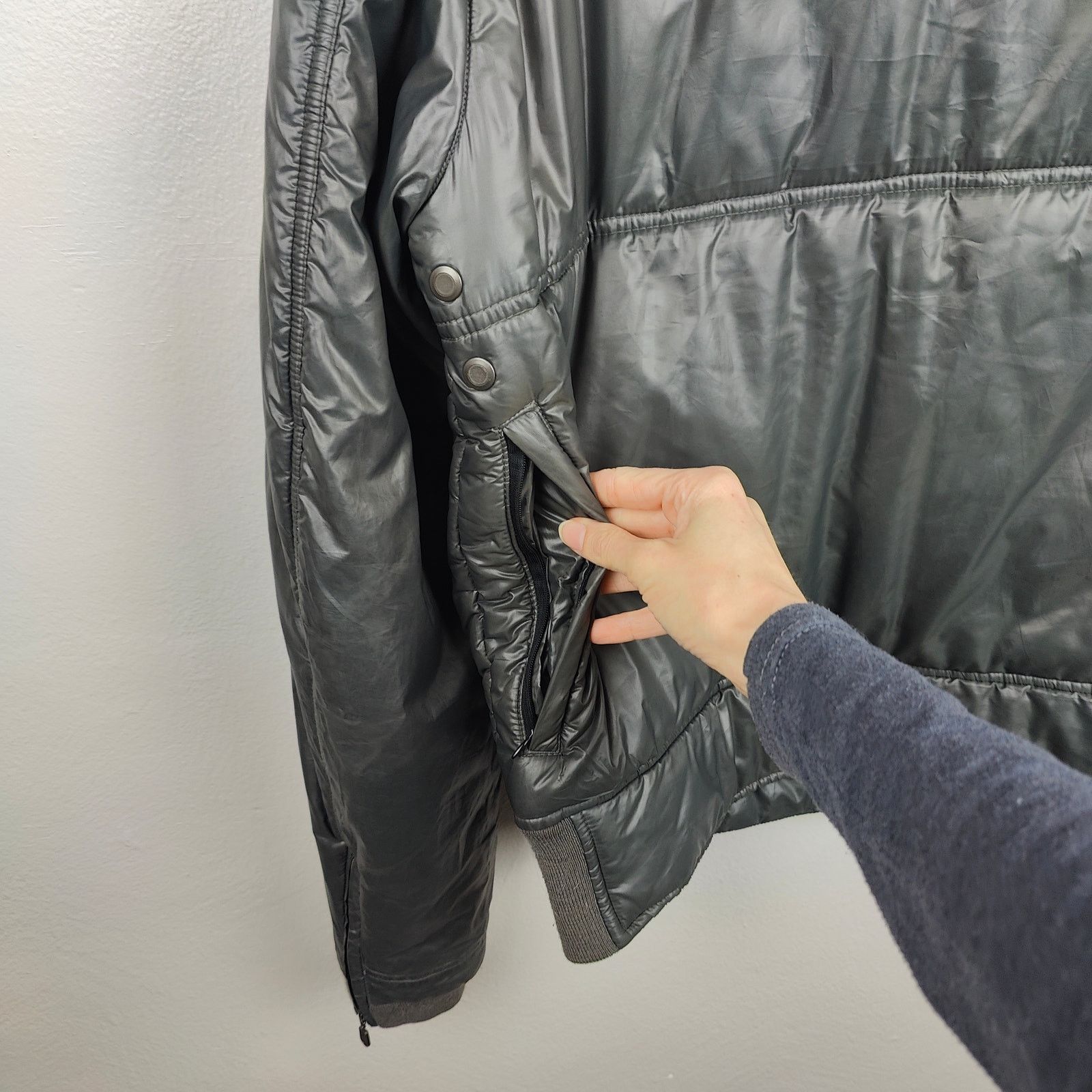 Belstaff Belstaff Puffer Jacket XL Soft Black Full Zip Moto Pockets Size US XL / EU 56 / 4 - 7 Thumbnail