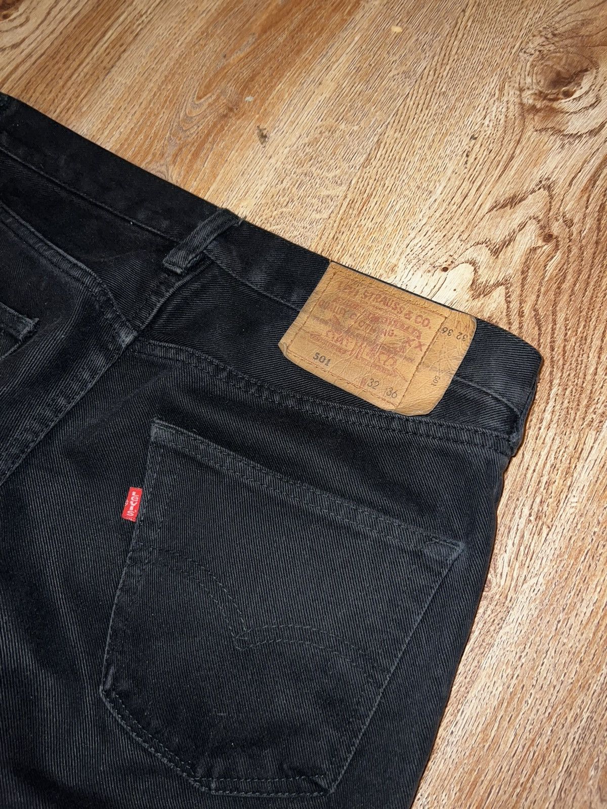 Levi's × Vintage Vintage Levis 569 Baggy Loose Jeans Levi's Faded Black Denim Size US 32 / EU 48 - 3 Thumbnail