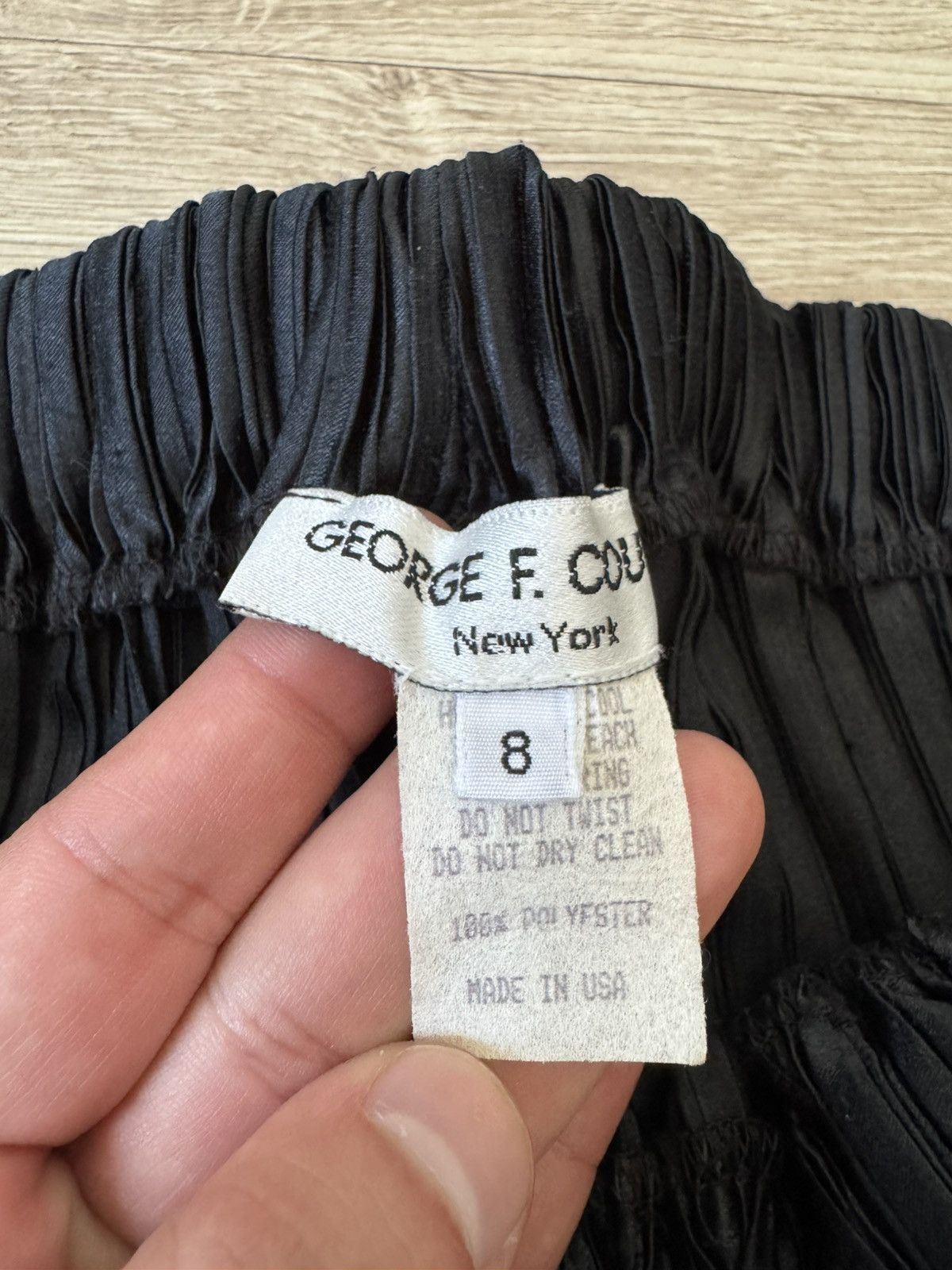 Other Vintage Y2K George F Couture Issey Miyake Style Midi Skirt Size 30" / US 8 / IT 44 - 6 Thumbnail