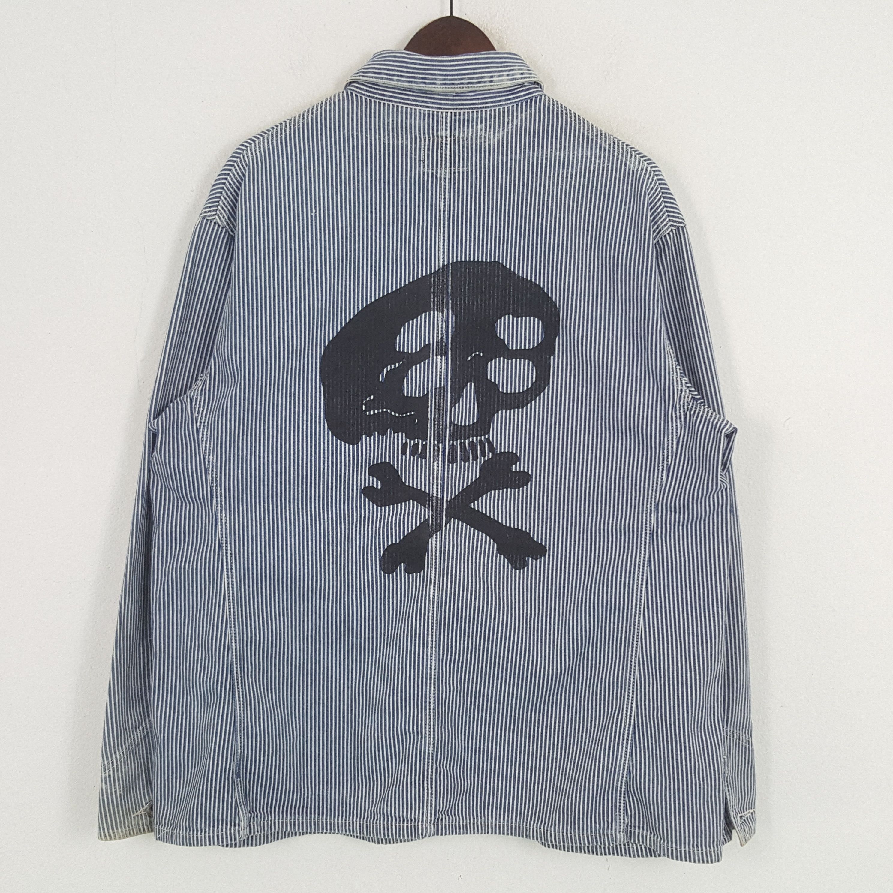 Vintage Vintage Union Made Custom Logo Striped Jacket Size US L / EU 52-54 / 3 - 1 Thumbnail
