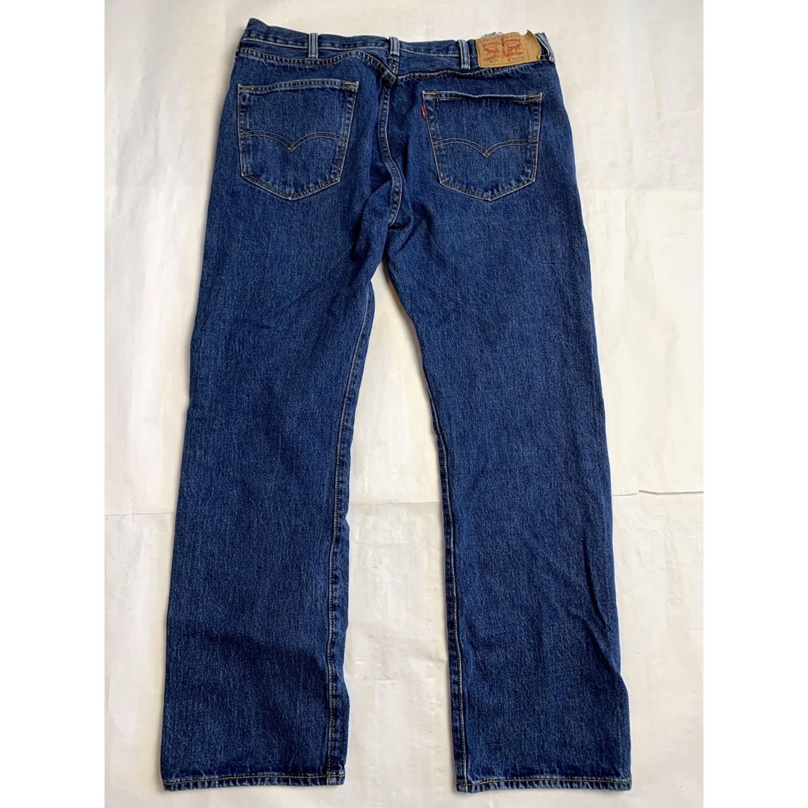 Levi's Levi’s 501 Jeans Mens 38x32 Blue Straight Button Fly Western American Denim Jeans Regular Fit Mens 90s Cowboy Classic Modern Stonewash Blue Denim Size US 38 / EU 54 - 2 Thumbnail