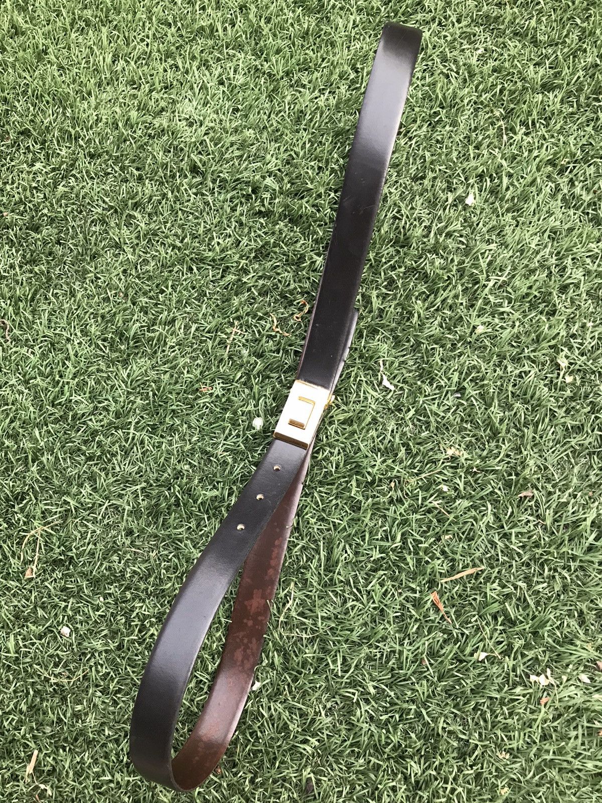 Dior Christian Dior Reversible Leather belt Size 42 Brown black Size 42 - 10 Thumbnail