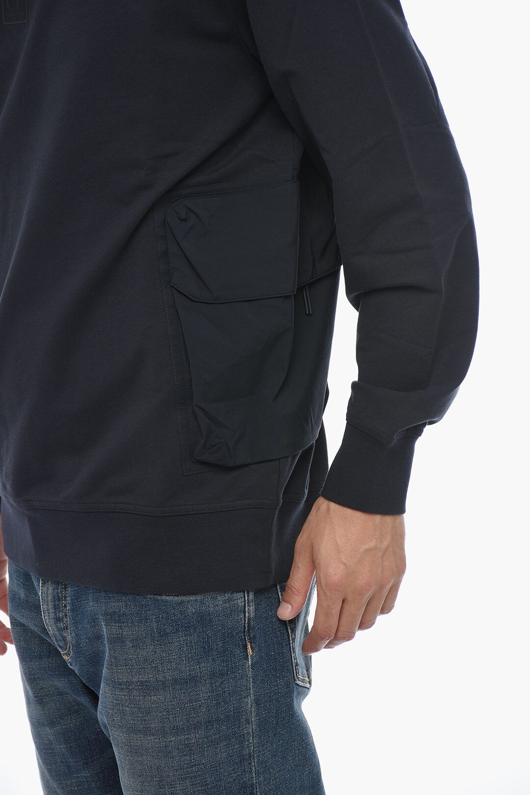 C.P. Company og1mm1024 Crewneck Sweatshirt in Black Size US L / EU 52-54 / 3 - 3 Thumbnail