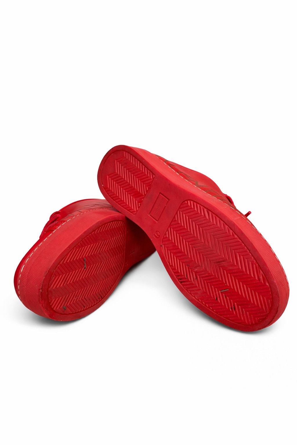 Valentino Valentino Garavani Red Leather Logo Sneakers – Size 8.5 – Size US 8.5 / IT 38.5 - 4 Thumbnail