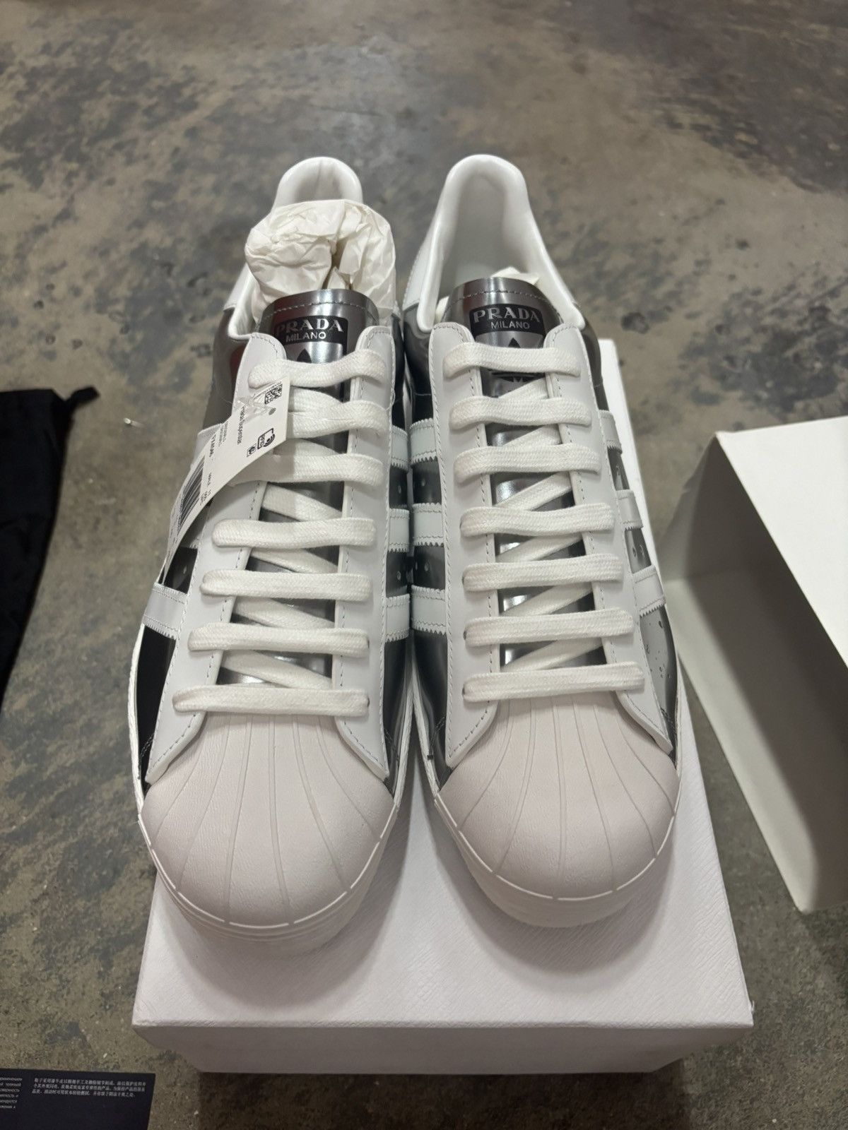 Adidas × Prada Adidas x Prada Superstar DS Size US 11.5 / EU 44-45 - 10 Thumbnail