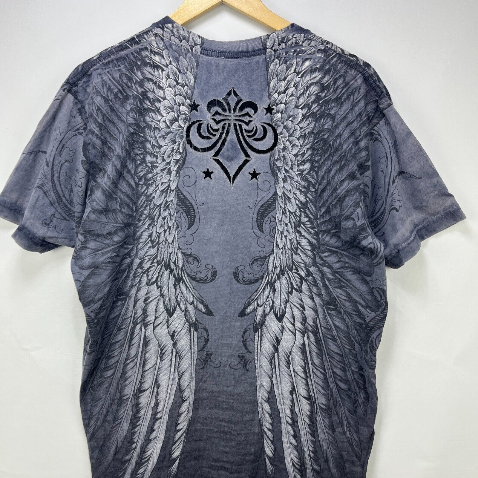 Affliction × Vintage Vintage Y2K Affliction Wings Goth Punk T-Shirt Large Size US L / EU 52-54 / 3 - 2 Thumbnail