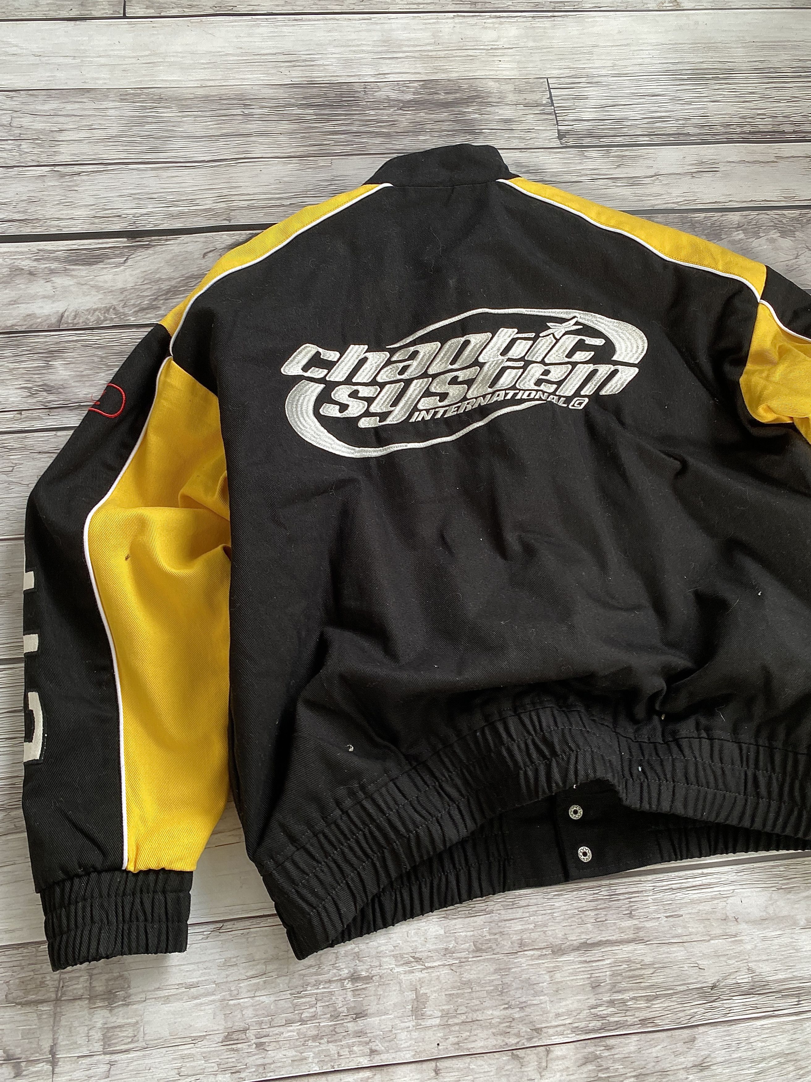 Japanese Brand × Yohji Yamamoto VINTAGE SEXY YOJHI YAMAMOTO STYLE RACING BOMBER JACKET Size US L / EU 52-54 / 3 - 12 Thumbnail