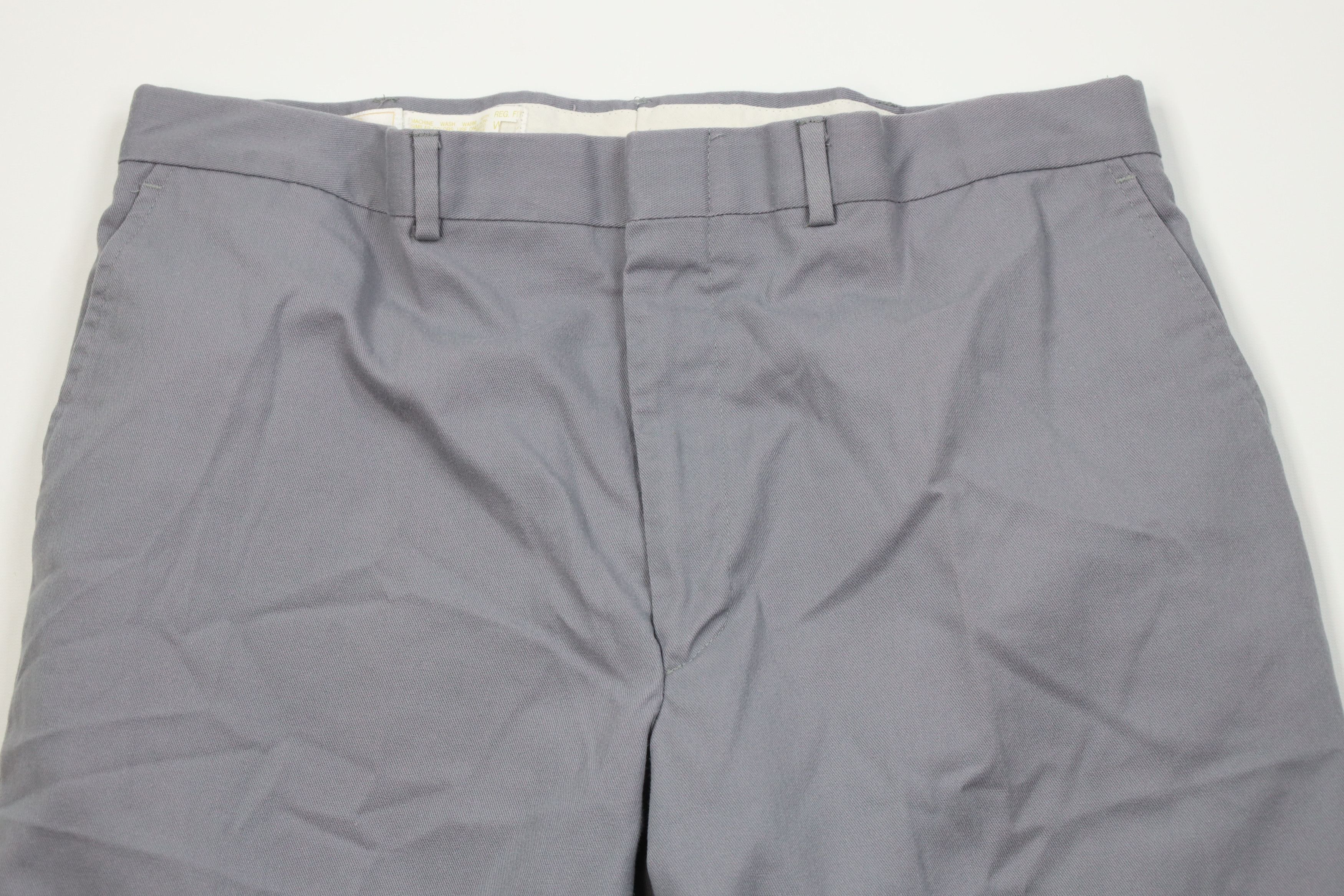 Vintage Vintage 70s Streetwear Wide Leg Chino Pants Trousers Gray Size US 34 / EU 50 - 2 Thumbnail