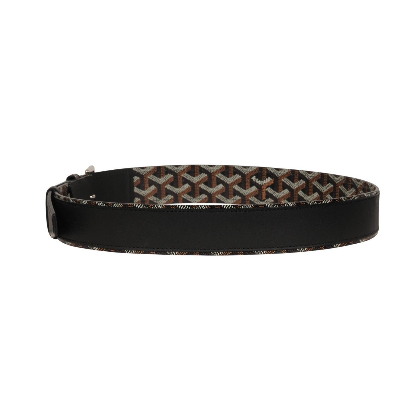Goyard Florida II Belt 90 29 30 31 Black Brown Goyardine Canvas Size ONE SIZE - 13 Thumbnail