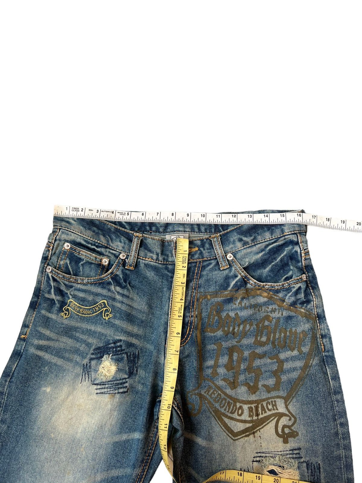 Body Glove Vintage Y2K Body Glove Distress Dirty Muddy Denim Jeans Size US 31 - 3 Thumbnail