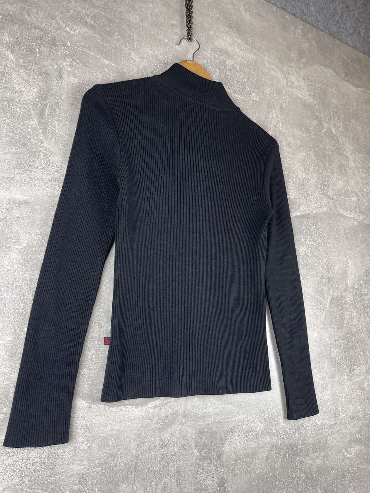 Dolce & Gabbana Dolce Gabbana D&G 90s Ribbed Zip Cardigan Sweater Black Size M / US 6-8 / IT 42-44 - 8 Thumbnail
