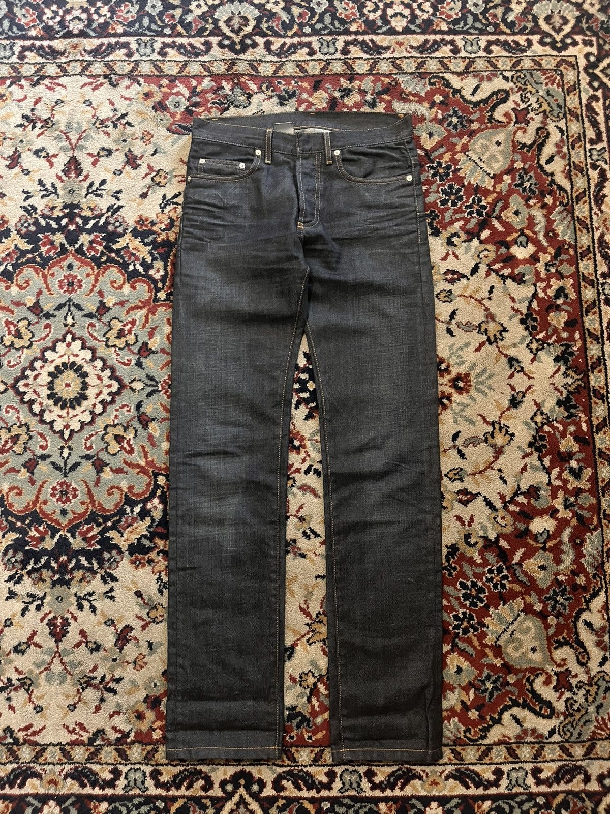Dior by Hedi Slimane Permanent collection Raw denim jeans.