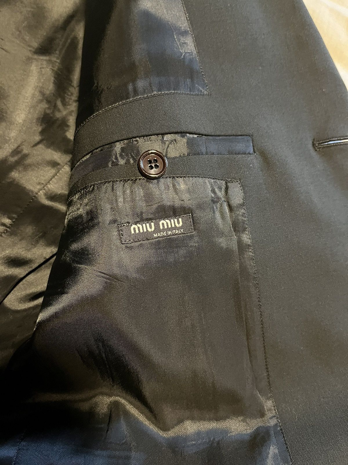 Miu Miu Miu Miu black wool blazer. Size US M / EU 48-50 / 2 - 6 Thumbnail