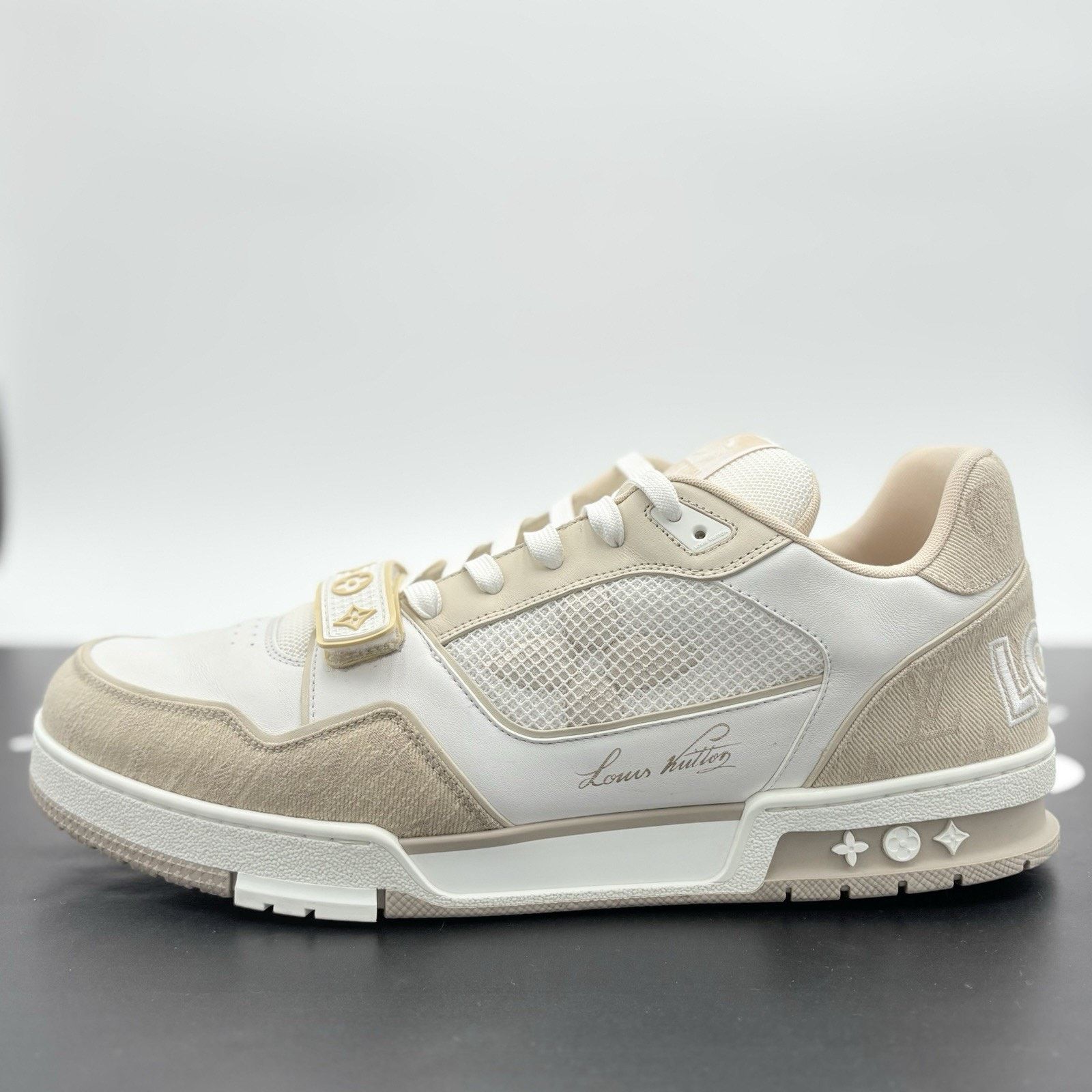 Louis Vuitton 13-13.5 Louis Vuitton Trainer Strap ' Beige ' | GREAT COND! Size US 13 / EU 46 - 8 Thumbnail
