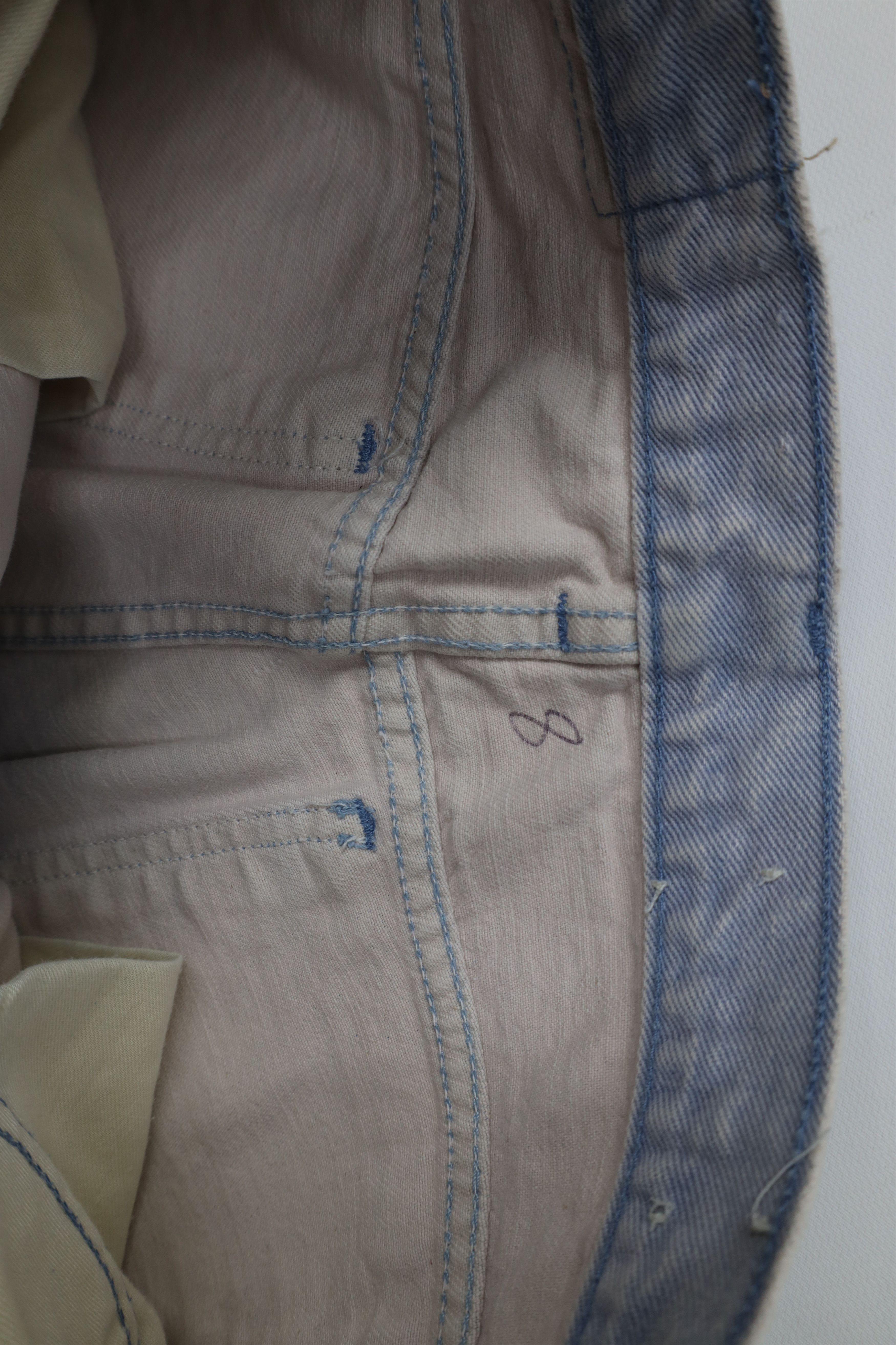 Vintage Vintage 90s Streetwear Pigment Stonewash Straight Leg Jeans Size 28" / US 6 / IT 42 - 9 Thumbnail