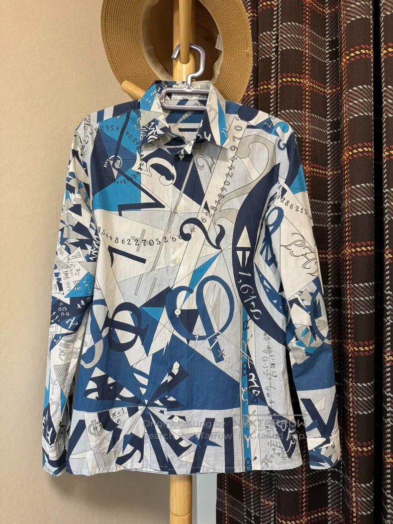 Hermes Hermes size 38 Shirt with special craft fabric Size US M / EU 48-50 / 2 - 1 Thumbnail