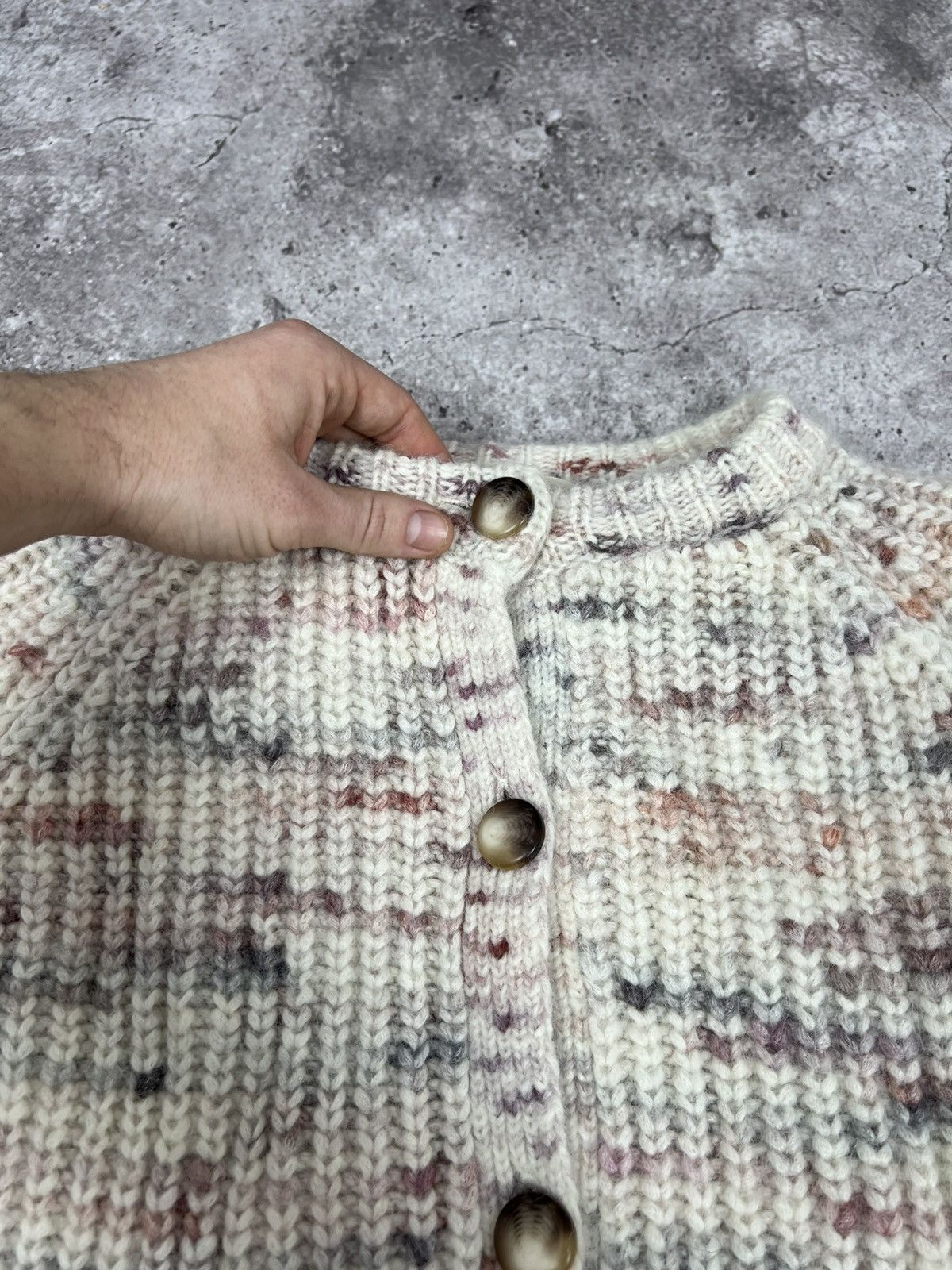 Sezane Sezane Alpaca Cardigan Sweater Beige Size L / US 10 / IT 46 - 9 Thumbnail