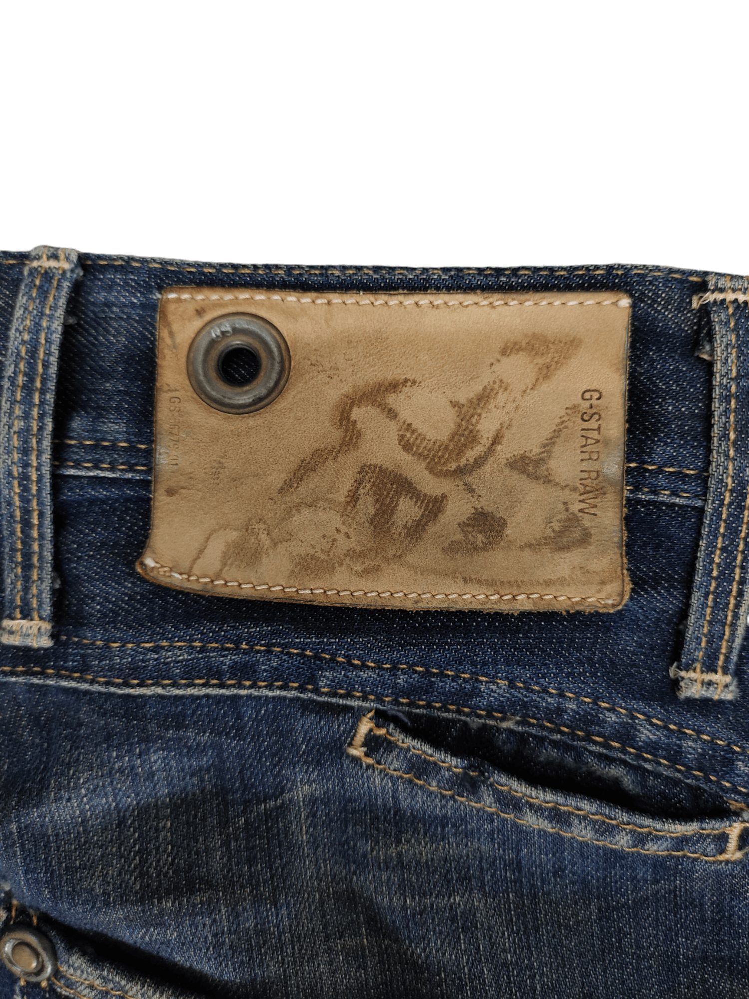 G-Star Vintage Y2k G-Star Raw 3310 Clawmark Distress Faded Jeans Size US 30 / EU 46 - 14 Thumbnail