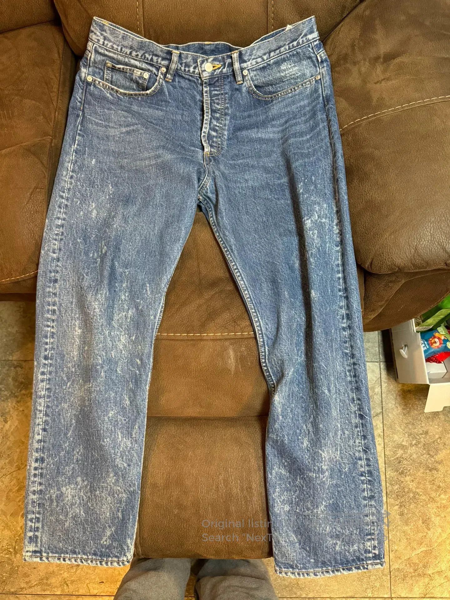 Madness MADNESS 22AW Japan Washed Snow Denim Jeans. Size US 34 / EU 50 - 1 Thumbnail