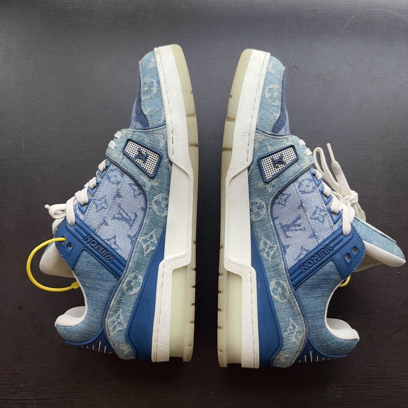 Louis Vuitton Louis Vuitton Denim Low-Top Trainers for Men - Size US 8.5 / EU 41-42 - 5 Thumbnail