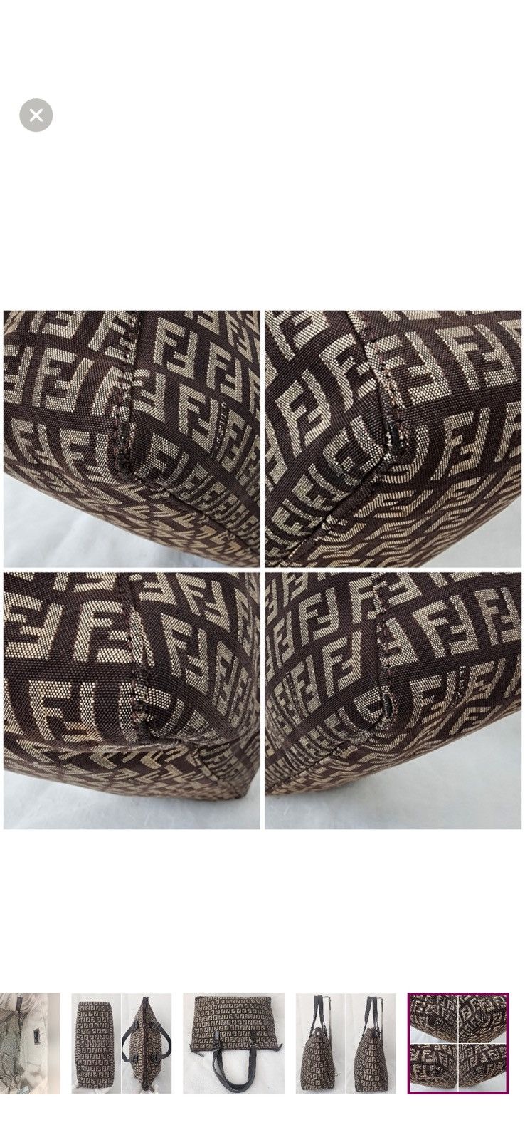 Fendi Fendi Zucchino Tote Bag Size ONE SIZE - 10 Thumbnail