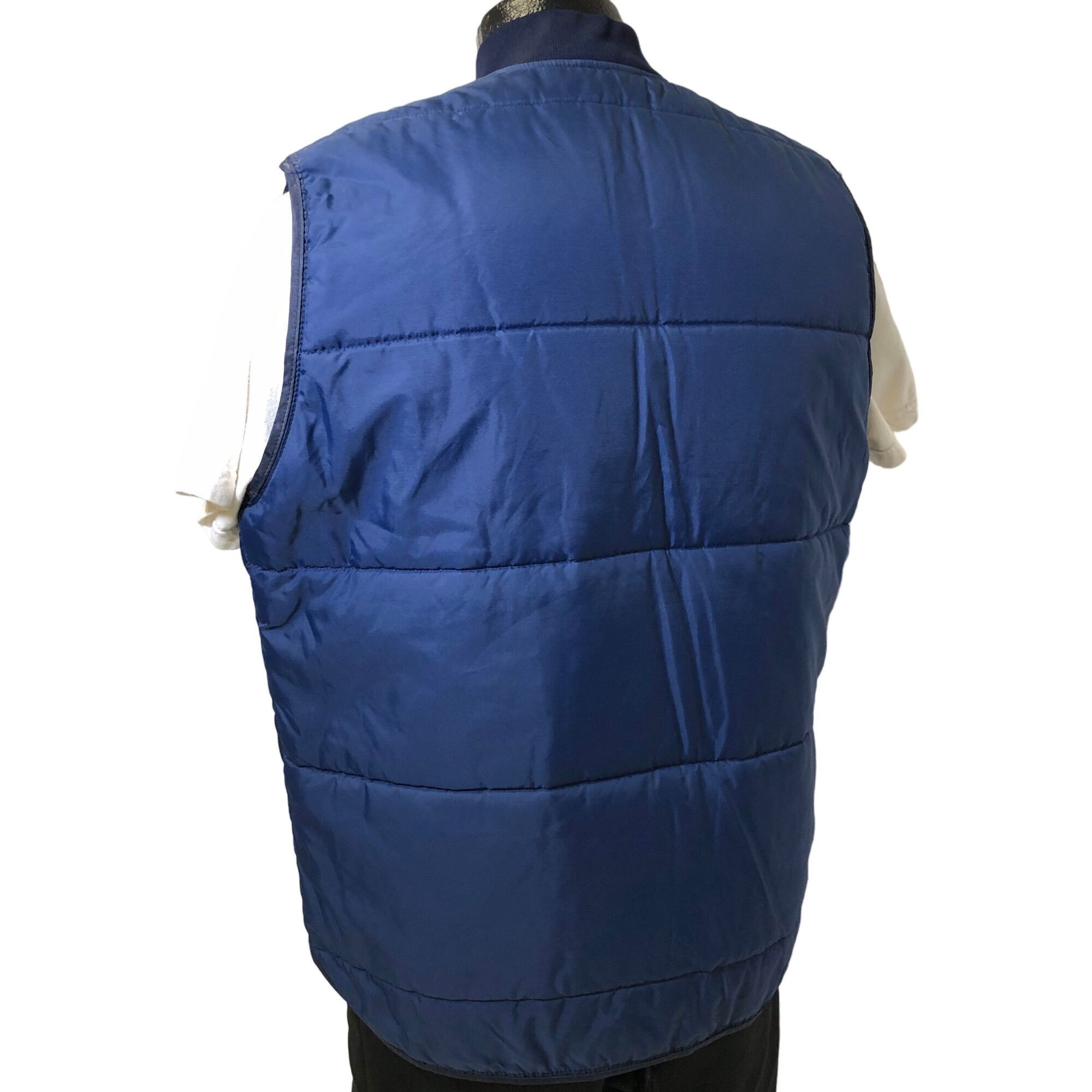 Other Vtg MWG Blue Nylon Puffer FREDERICK Transport Trucker Vest Size US L / EU 52-54 / 3 - 2 Thumbnail